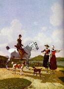 Wilhelm von Kobell Riders on Lake Tegernsee USA oil painting reproduction